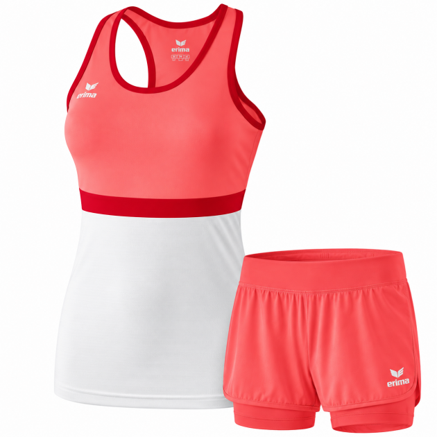 Комплект дитячий Erima 1280701 + 1160706 Coral/White