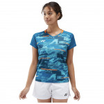 Футболка жіноча Yonex YW0034 Crew Neck Blue Green