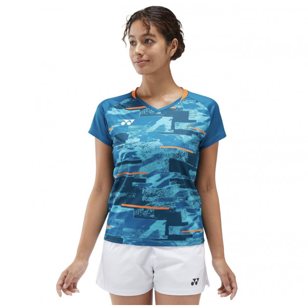 Футболка жіноча Yonex YW0034 Crew Neck Blue Green