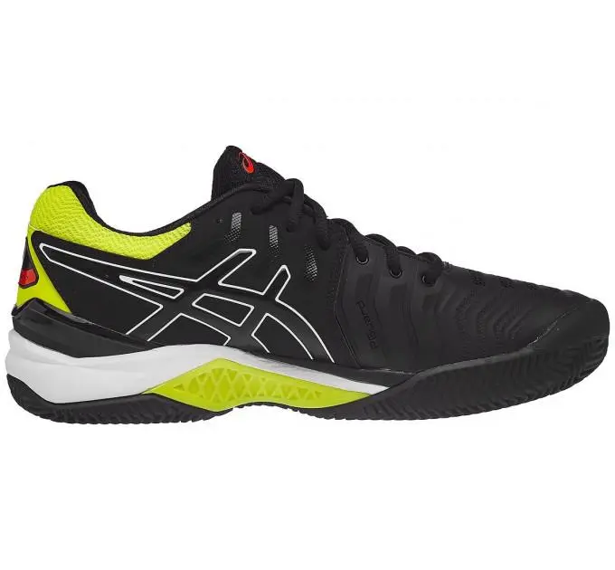 Asics gel shop resolution 7 black
