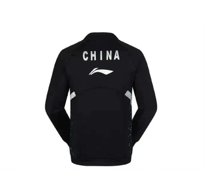 Олимпийка мужская для бадминтона China Li-Ning AWDK133-2 черная ✔