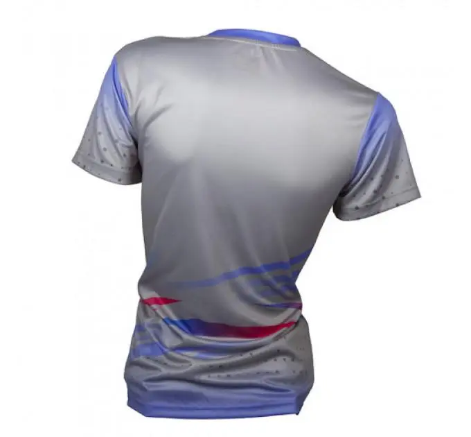 Футболка Unisex Apacs RN-367 (Li. Grey/Prp) женская ✅