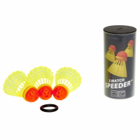 Набор воланов Speedminton Tube Mach 3 шт yellow - 400223