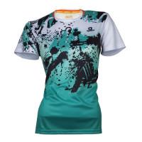 Футболка Unisex Apacs RN-366 (White/Grn) женская ✅