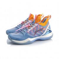 Кросівки для бадмінтону - Halberd II сині/помаранчеві жіночі ✔
