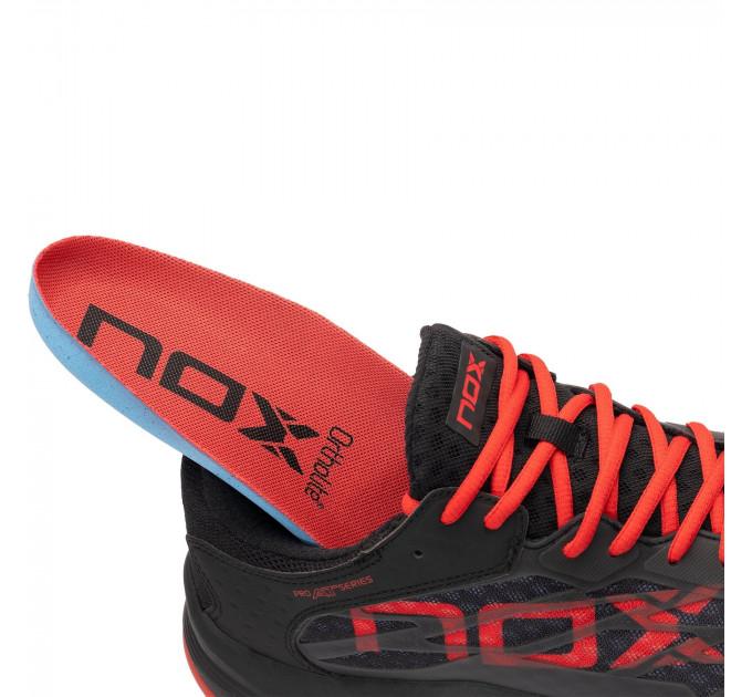 Кроссовки падел-тенниса Nox AT10 LUX черный с красным