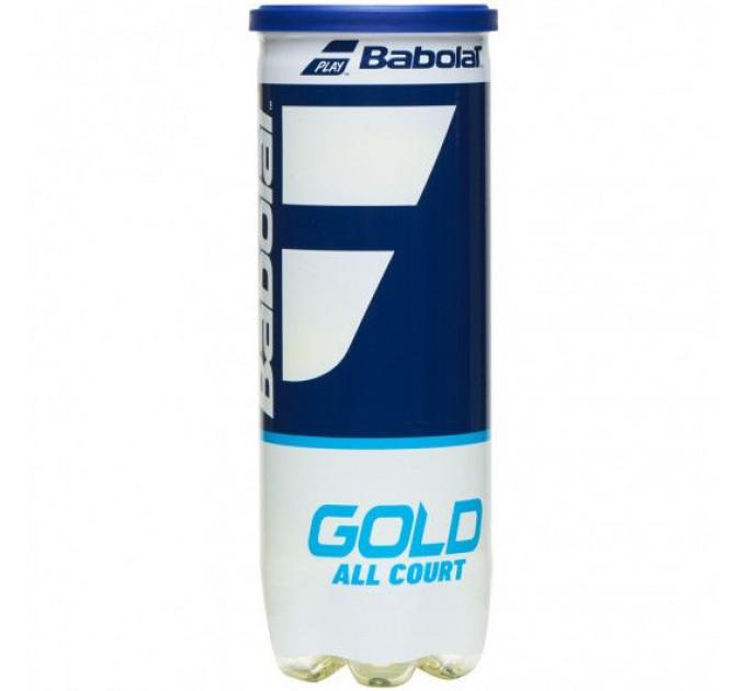 Тенісні м'ячі Babolat GOLD ALL COURT X3 (Банка,3 штуки) 501086/113 ✔