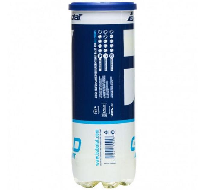 Тенісні м'ячі Babolat GOLD ALL COURT X3 (Банка,3 штуки) 501086/113 ✔