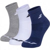 Носки спортивные Babolat QUARTER 3 PAIRS PACK (Упаковка,3 пары) 5UA1401/1033 ✔