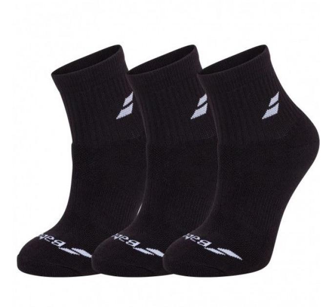 Шкарпетки спортивні Babolat QUARTER 3 PAIRS PACK (Пакунок,3 пари) 5UA1401/2000 ✔