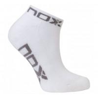 Носки женские Nox Tobilleros Mujer Blanco Logo Gris Белые с серым