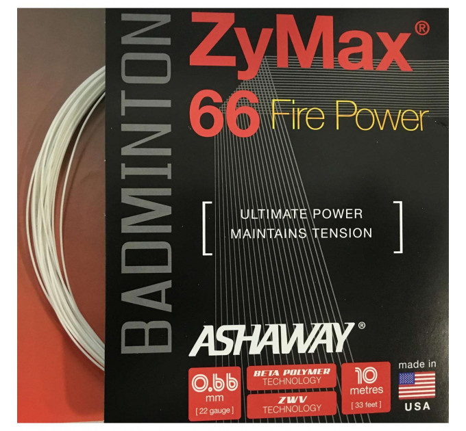 Струна ASHAWAY Zymax 66 Fire Power (10m) ✅