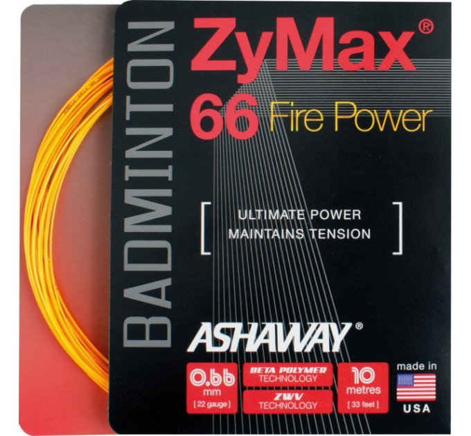 Струна ASHAWAY Zymax 66 Fire Power (10m) ✅