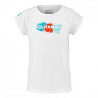 Футболка для тенісу дитяча Babolat EXERCISE COTTON TEE GIRL 4GS23444/1000 ✔
